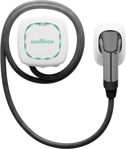 Wallbox Pulsar Plus -latauslaatikko Wi-Fi:llä, 22 kW, 7 metriä, Tyyppi 2, valkoinen