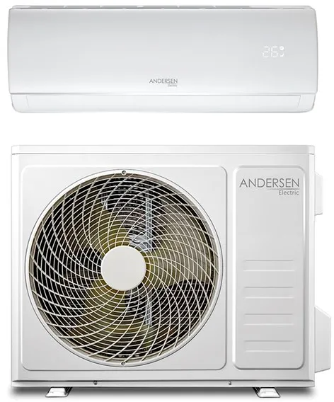 Andersen Electric AE 9000 ilma/ilmalämpöpumppu, WiFi:llä, 3.4 kW, 5–63 m², valkoinen